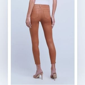 L'agence Margot High Rise Coated Jeans Size 27